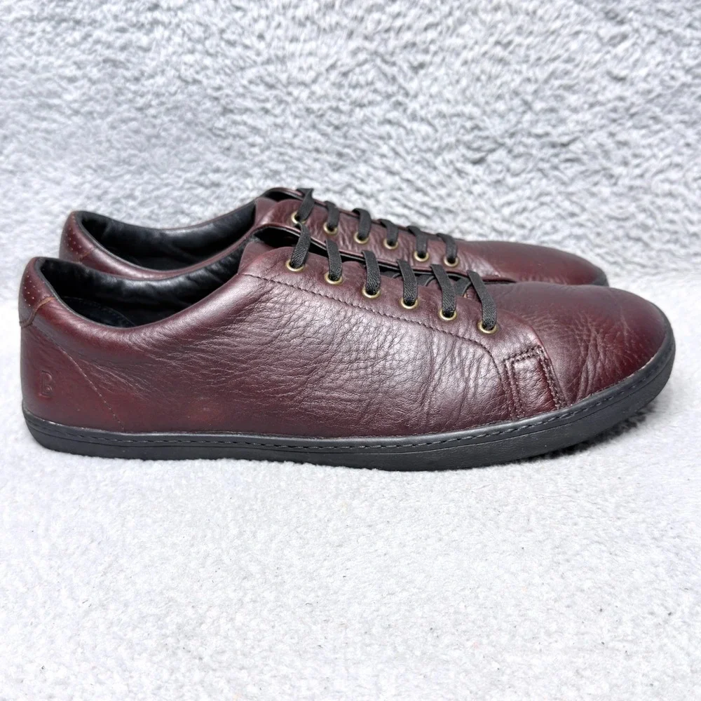 Birchbury Bramfords Mens Size 14 Sneaker Shoes Brown Leather Minimalist Bareboot